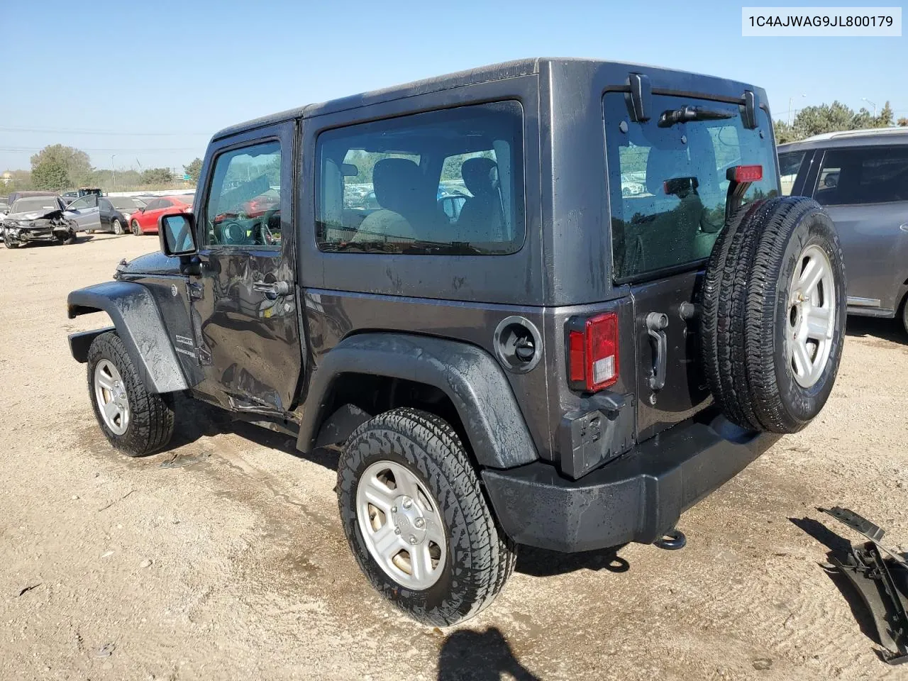 2018 Jeep Wrangler Sport VIN: 1C4AJWAG9JL800179 Lot: 74847194