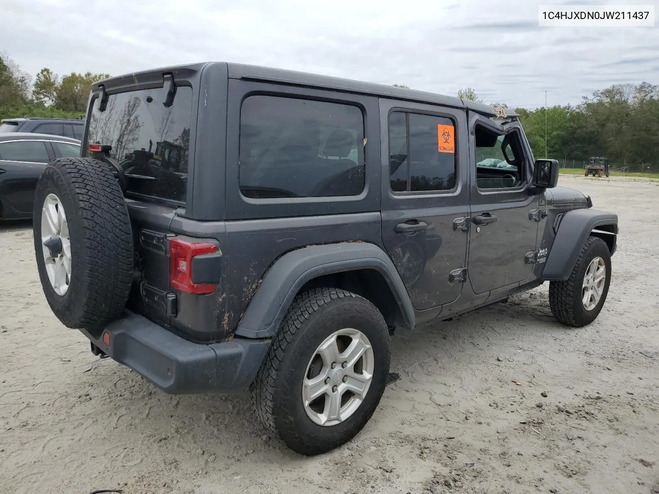 2018 Jeep Wrangler Unlimited Sport VIN: 1C4HJXDN0JW211437 Lot: 74903514