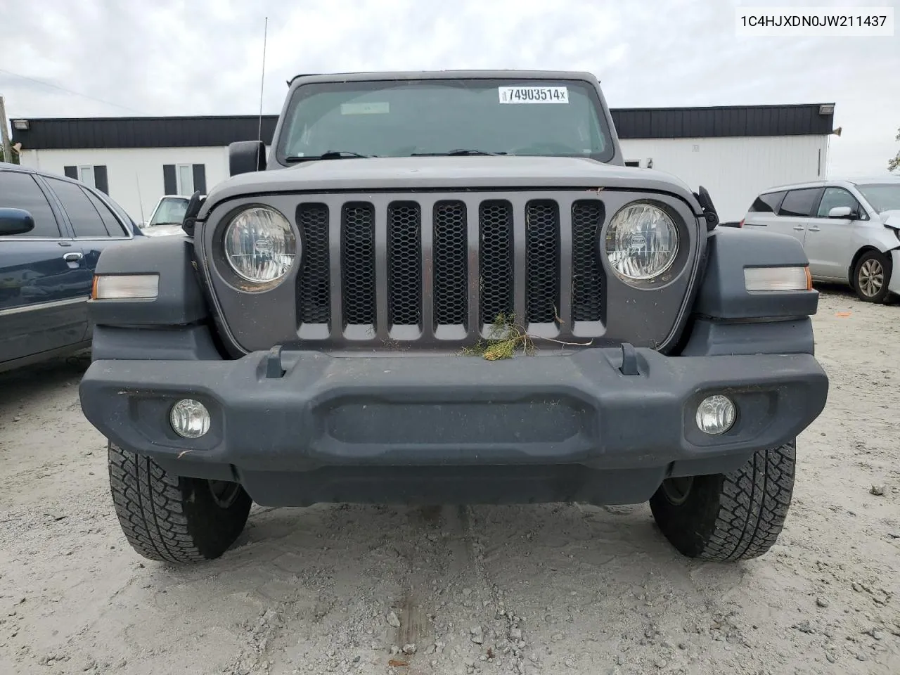 2018 Jeep Wrangler Unlimited Sport VIN: 1C4HJXDN0JW211437 Lot: 74903514