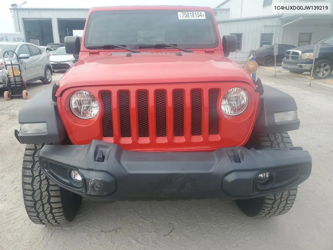 2018 Jeep Wrangler Unlimited Sport VIN: 1C4HJXDG0JW139219 Lot: 75018154