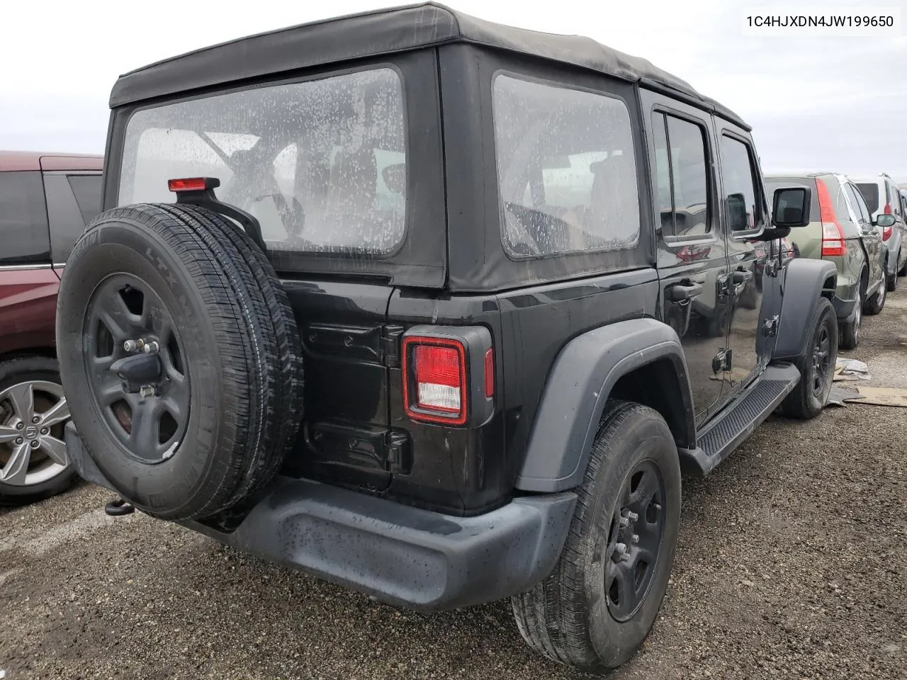 2018 Jeep Wrangler Unlimited Sport VIN: 1C4HJXDN4JW199650 Lot: 75164774