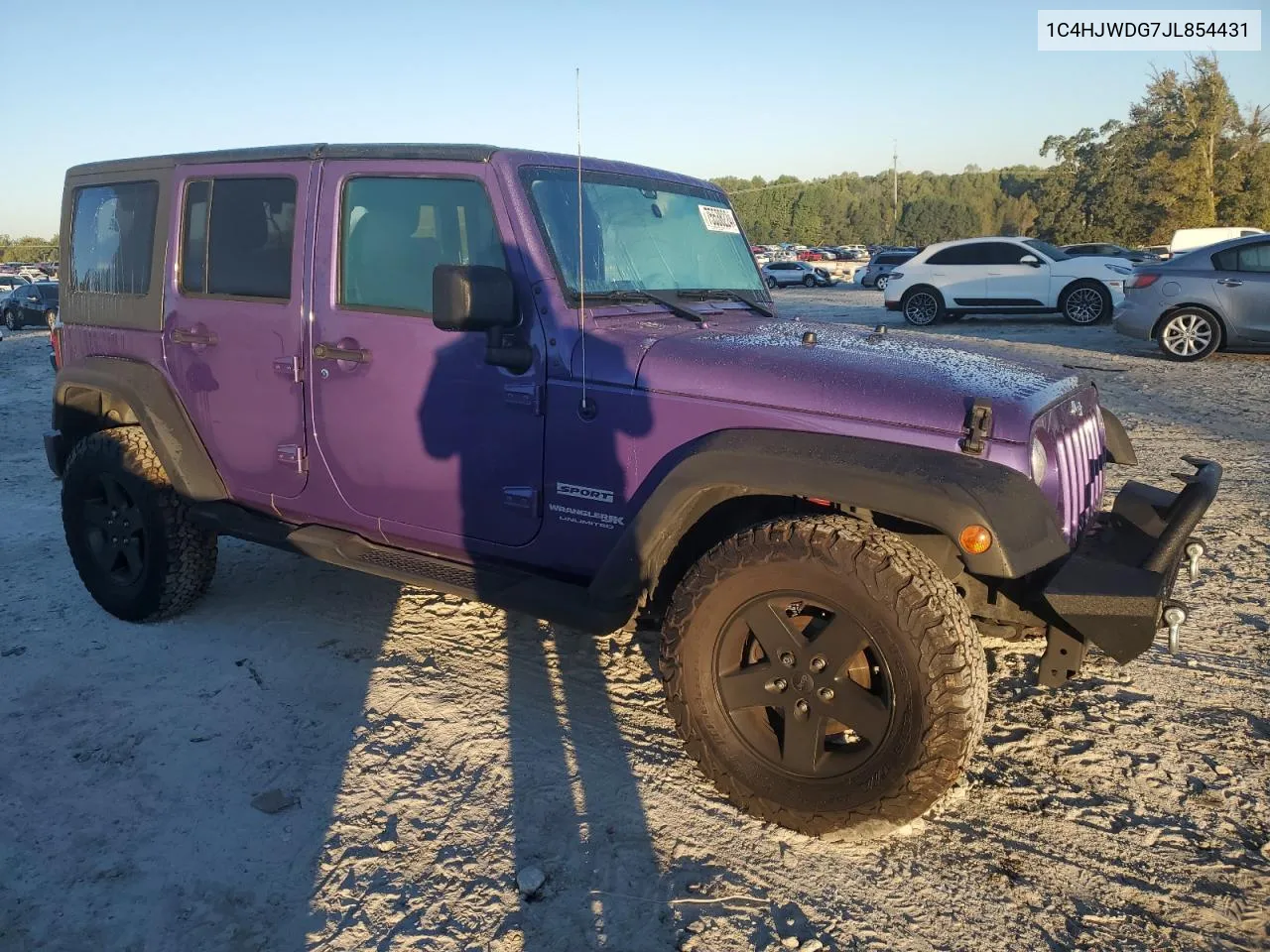 2018 Jeep Wrangler Unlimited Sport VIN: 1C4HJWDG7JL854431 Lot: 75538224