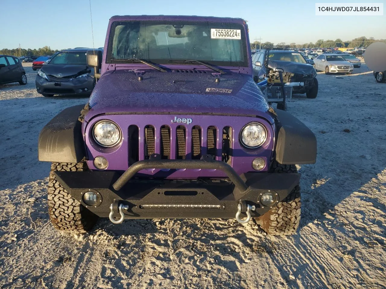 2018 Jeep Wrangler Unlimited Sport VIN: 1C4HJWDG7JL854431 Lot: 75538224