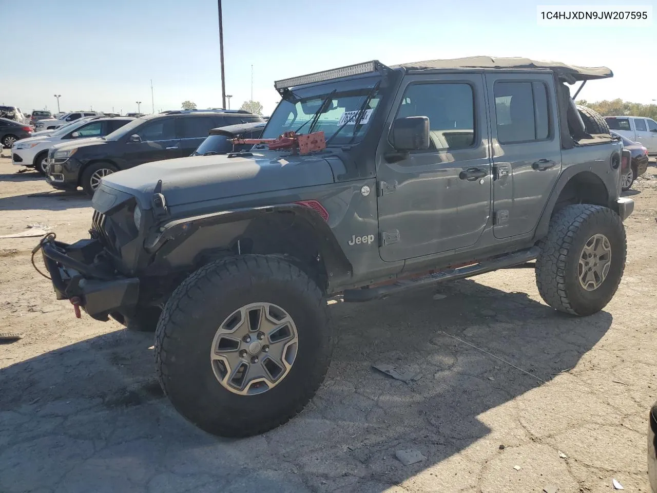 2018 Jeep Wrangler Unlimited Sport VIN: 1C4HJXDN9JW207595 Lot: 76333274