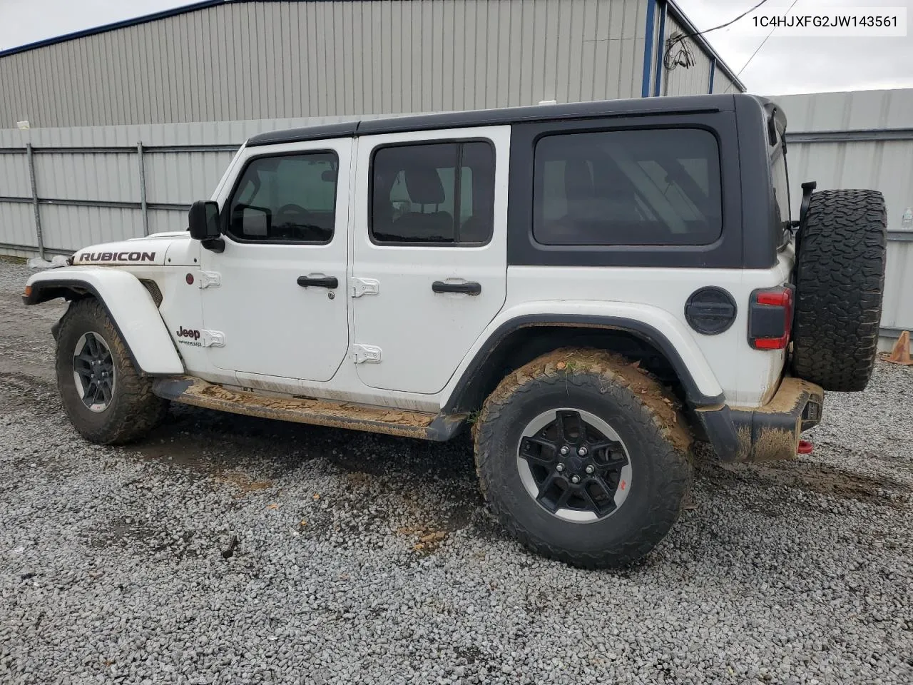 2018 Jeep Wrangler Unlimited Rubicon VIN: 1C4HJXFG2JW143561 Lot: 76350034