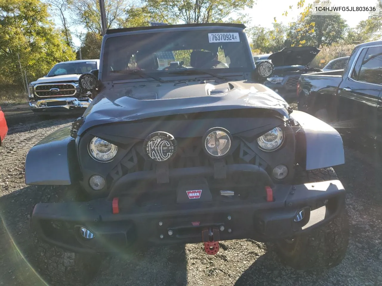 2018 Jeep Wrangler Unlimited Rubicon VIN: 1C4HJWFG5JL803636 Lot: 76370924