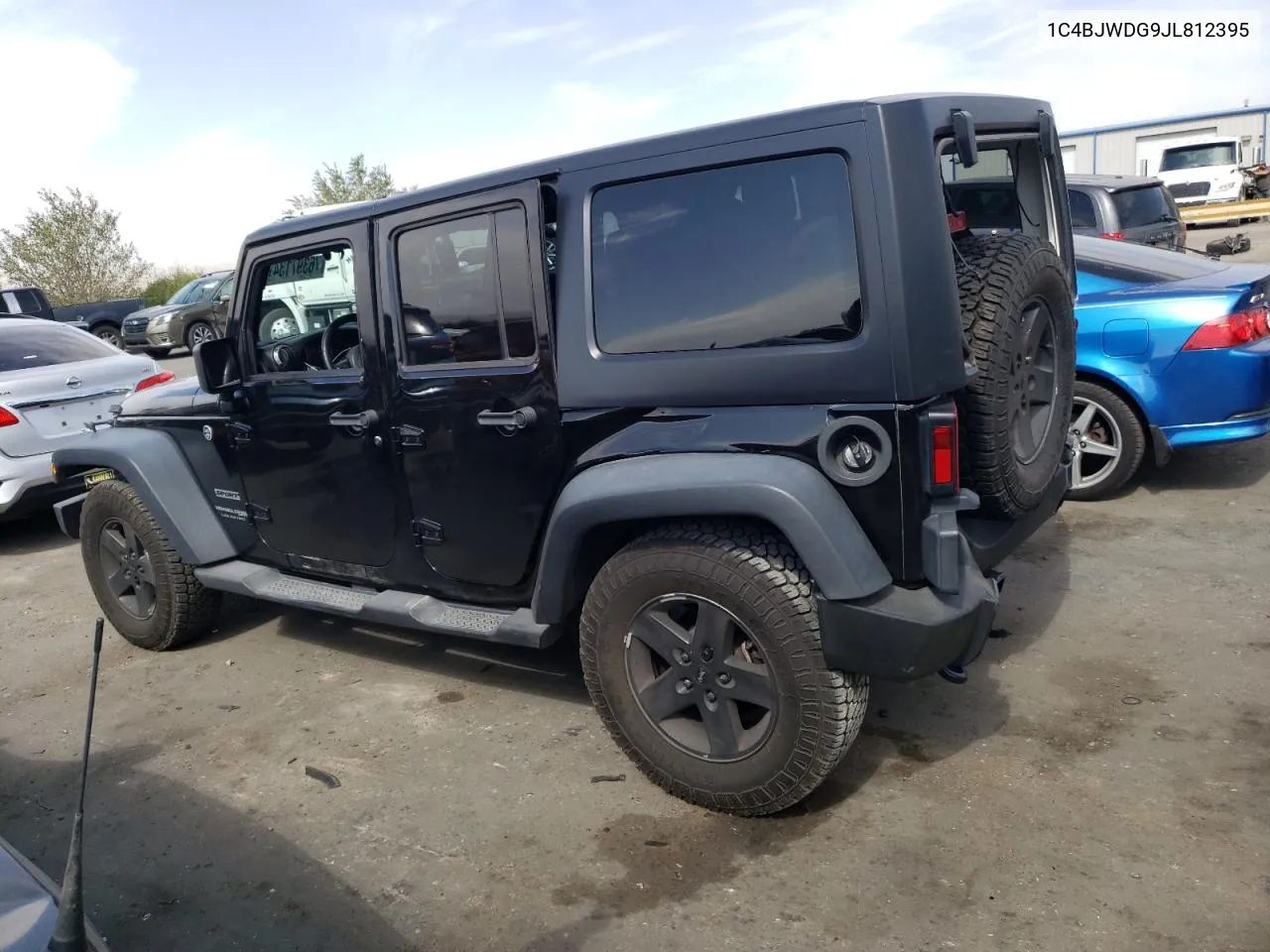 2018 Jeep Wrangler Unlimited Sport VIN: 1C4BJWDG9JL812395 Lot: 76397134