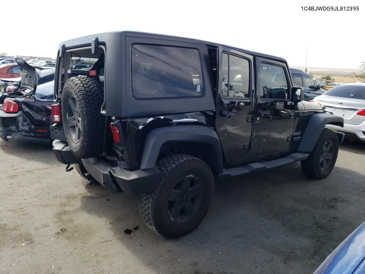 2018 Jeep Wrangler Unlimited Sport VIN: 1C4BJWDG9JL812395 Lot: 76397134