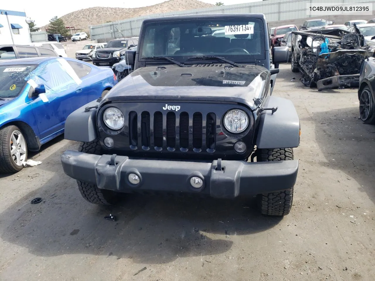 2018 Jeep Wrangler Unlimited Sport VIN: 1C4BJWDG9JL812395 Lot: 76397134