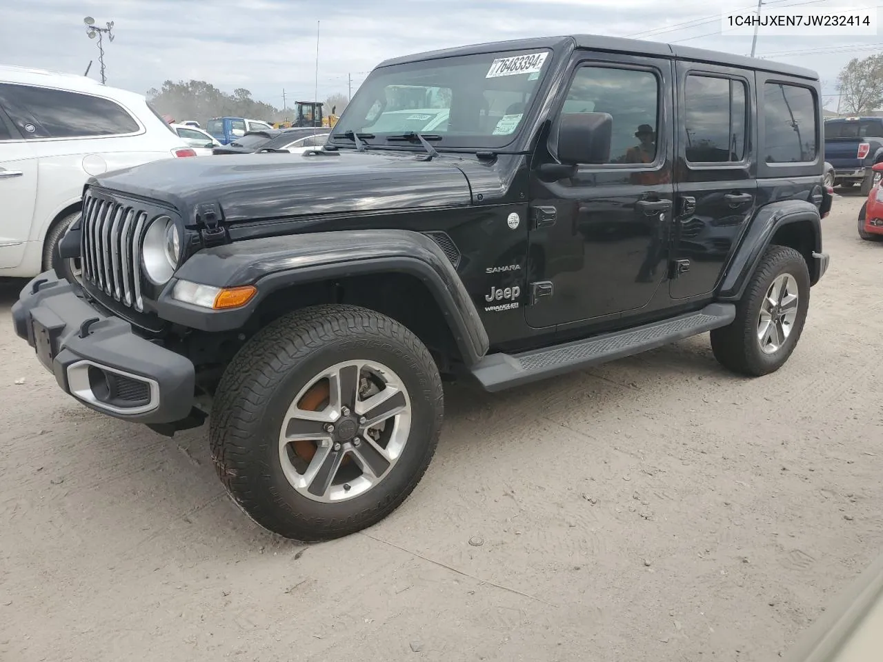 2018 Jeep Wrangler Unlimited Sahara VIN: 1C4HJXEN7JW232414 Lot: 76483394