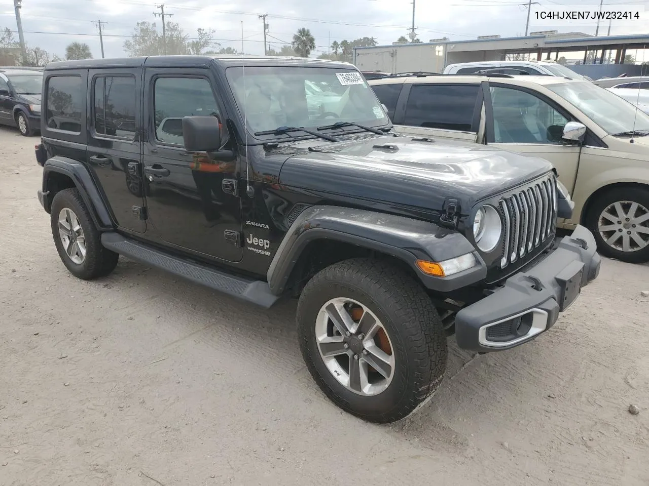 2018 Jeep Wrangler Unlimited Sahara VIN: 1C4HJXEN7JW232414 Lot: 76483394