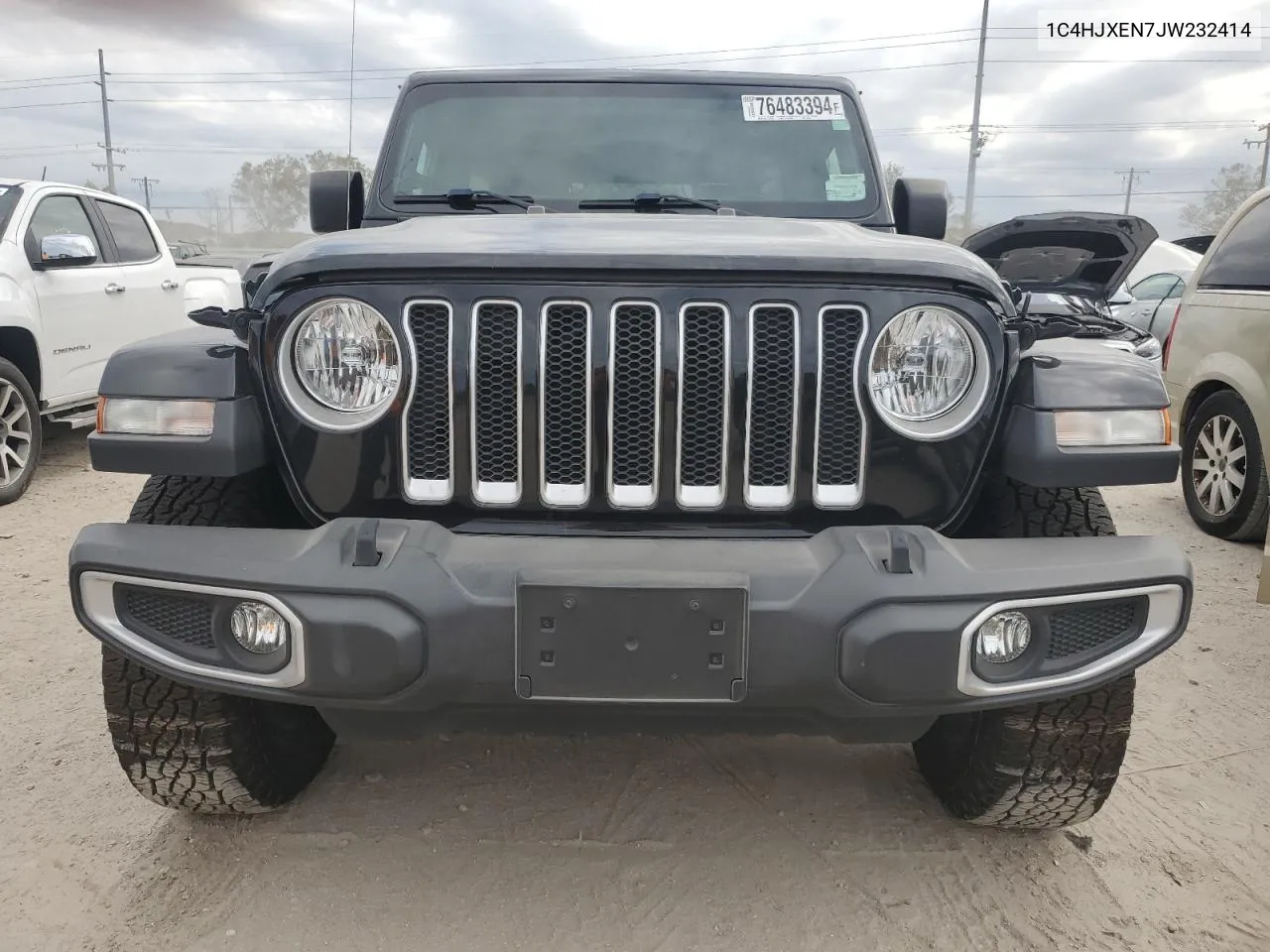 2018 Jeep Wrangler Unlimited Sahara VIN: 1C4HJXEN7JW232414 Lot: 76483394