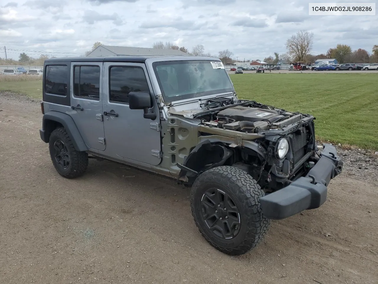 2018 Jeep Wrangler Unlimited Sport VIN: 1C4BJWDG2JL908286 Lot: 77313844