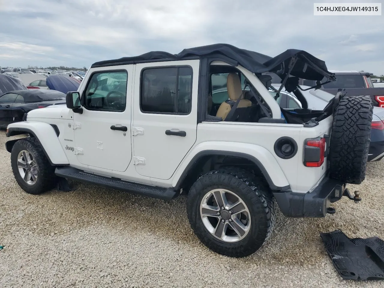 2018 Jeep Wrangler Unlimited Sahara VIN: 1C4HJXEG4JW149315 Lot: 77314714