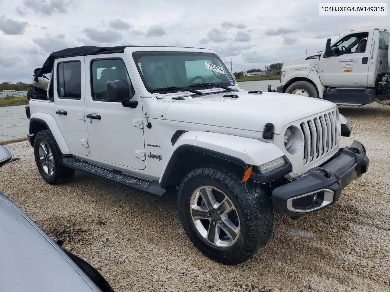 2018 Jeep Wrangler Unlimited Sahara VIN: 1C4HJXEG4JW149315 Lot: 77314714