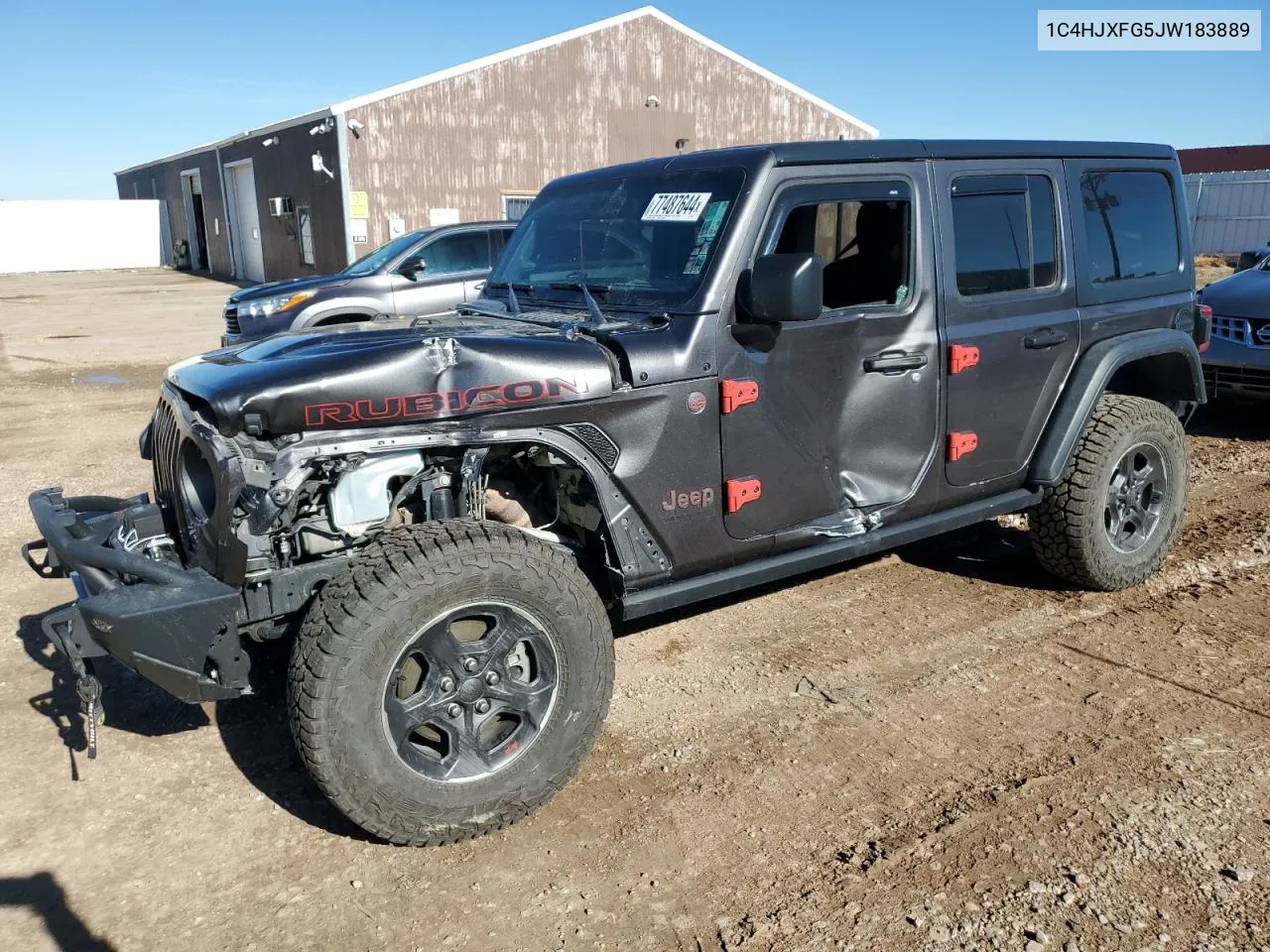 2018 Jeep Wrangler Unlimited Rubicon VIN: 1C4HJXFG5JW183889 Lot: 77487644