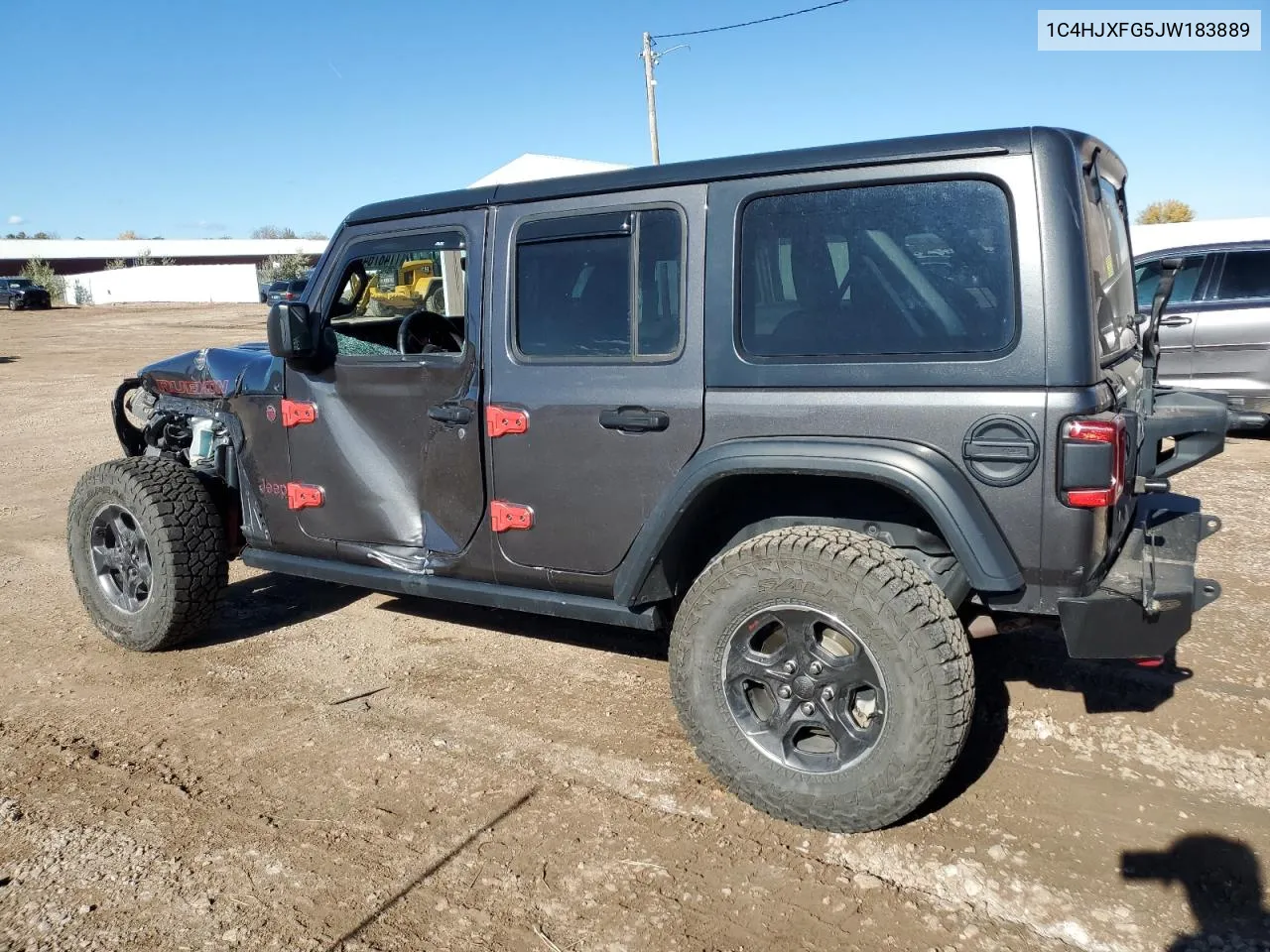 2018 Jeep Wrangler Unlimited Rubicon VIN: 1C4HJXFG5JW183889 Lot: 77487644