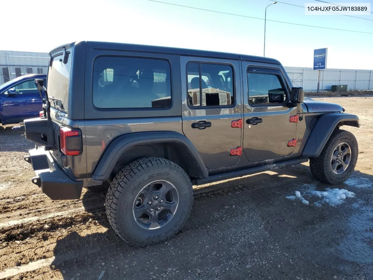 2018 Jeep Wrangler Unlimited Rubicon VIN: 1C4HJXFG5JW183889 Lot: 77487644