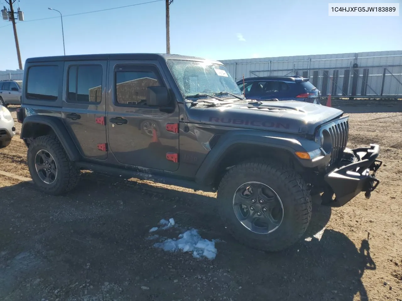 2018 Jeep Wrangler Unlimited Rubicon VIN: 1C4HJXFG5JW183889 Lot: 77487644