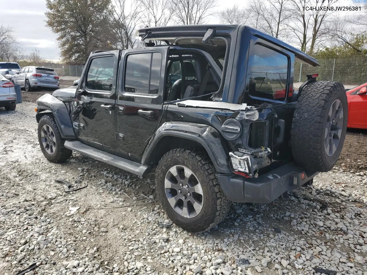 2018 Jeep Wrangler Unlimited Sahara VIN: 1C4HJXEN8JW296381 Lot: 78859624