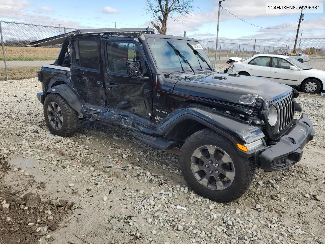 2018 Jeep Wrangler Unlimited Sahara VIN: 1C4HJXEN8JW296381 Lot: 78859624