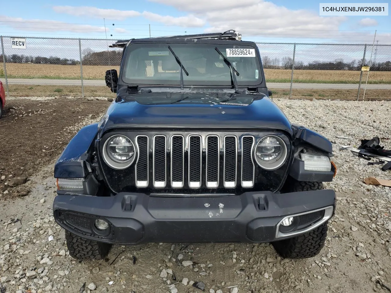 2018 Jeep Wrangler Unlimited Sahara VIN: 1C4HJXEN8JW296381 Lot: 78859624