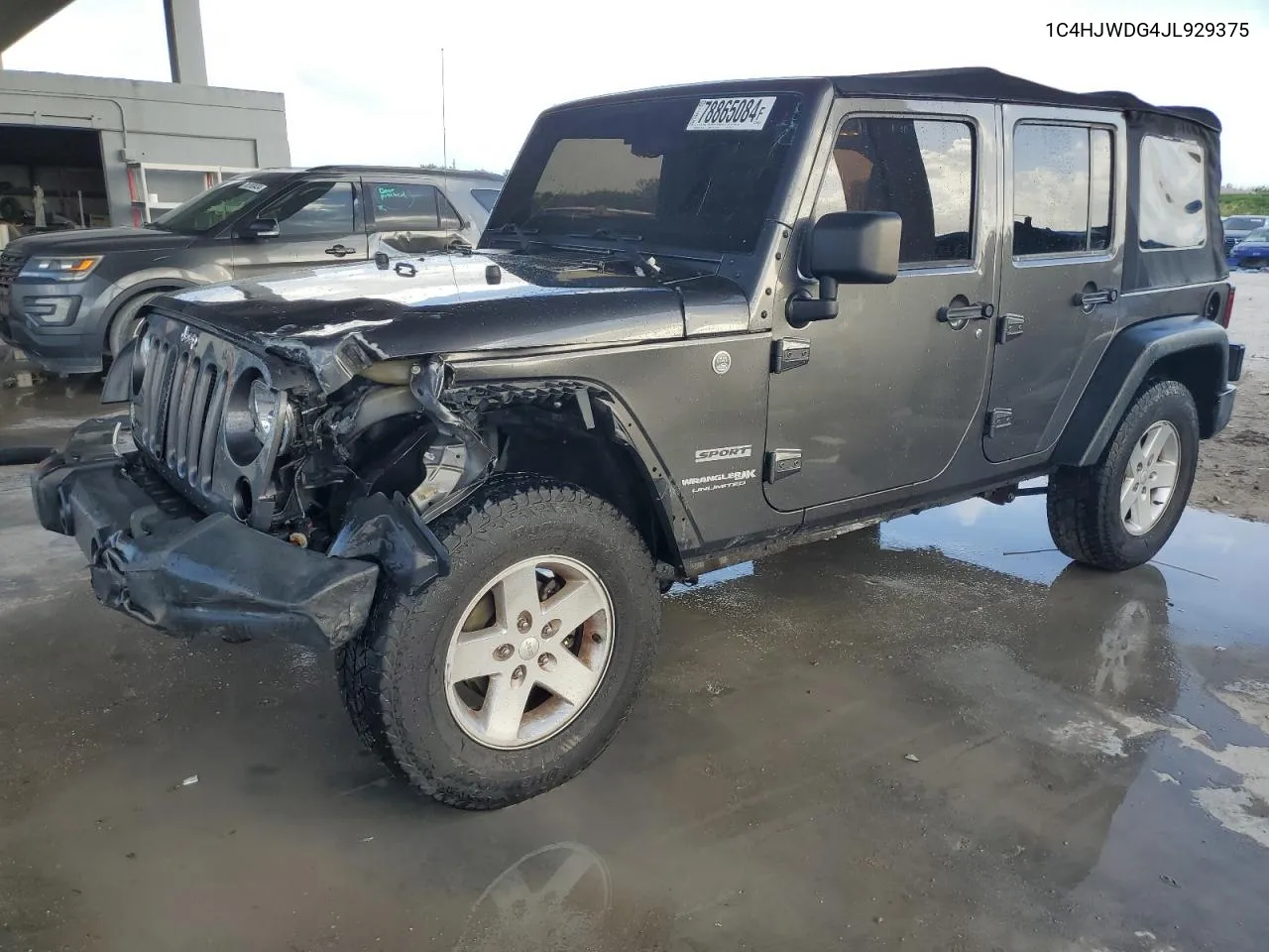 2018 Jeep Wrangler Unlimited Sport VIN: 1C4HJWDG4JL929375 Lot: 78865084