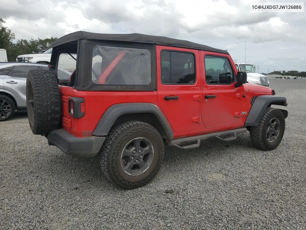 2018 Jeep Wrangler Unlimited Sport VIN: 1C4HJXDG7JW126886 Lot: 79354374