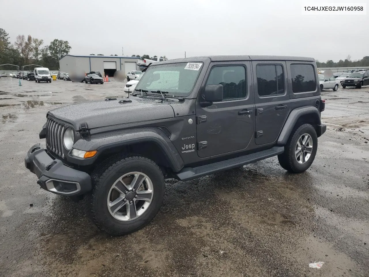 2018 Jeep Wrangler Unlimited Sahara VIN: 1C4HJXEG2JW160958 Lot: 79395794