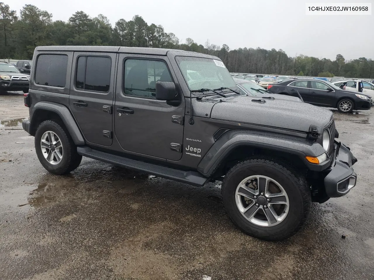 2018 Jeep Wrangler Unlimited Sahara VIN: 1C4HJXEG2JW160958 Lot: 79395794