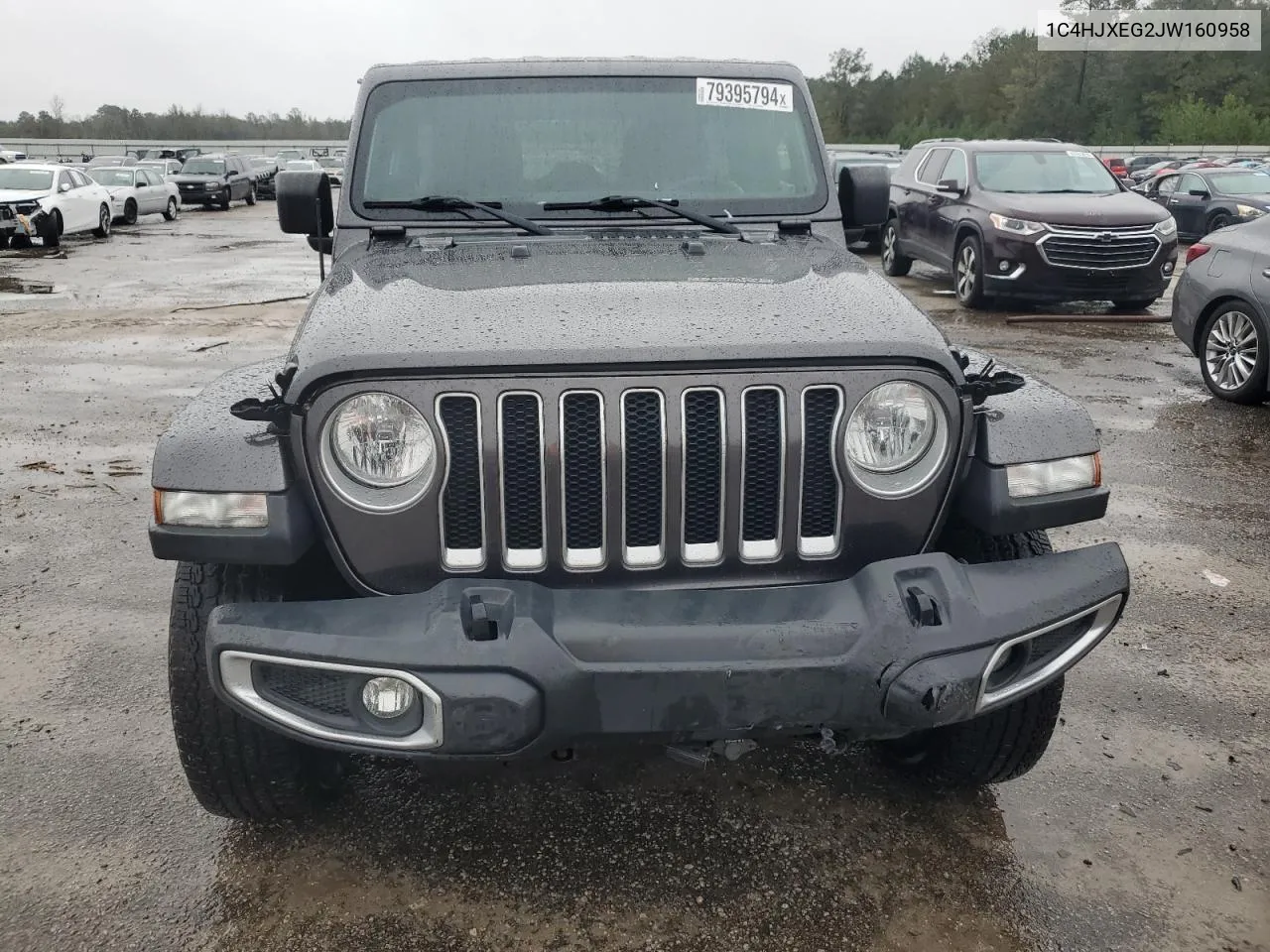 2018 Jeep Wrangler Unlimited Sahara VIN: 1C4HJXEG2JW160958 Lot: 79395794