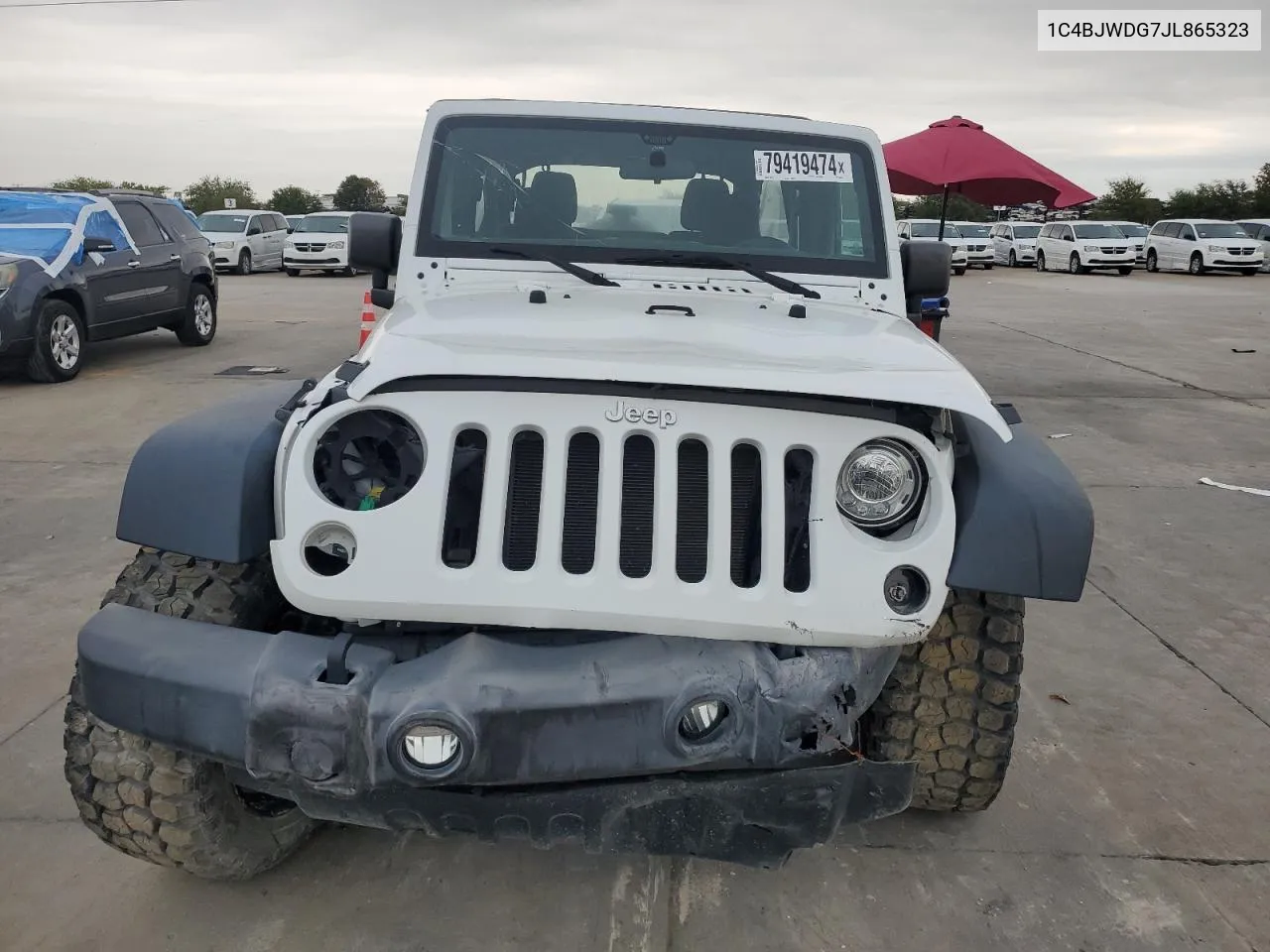 2018 Jeep Wrangler Unlimited Sport VIN: 1C4BJWDG7JL865323 Lot: 79419474