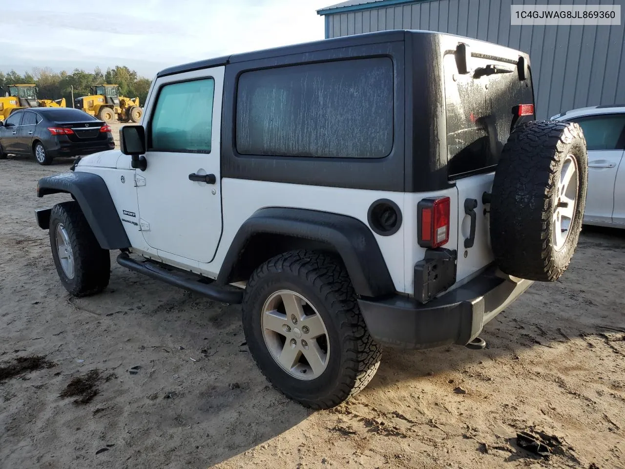 2018 Jeep Wrangler Sport VIN: 1C4GJWAG8JL869360 Lot: 79926194