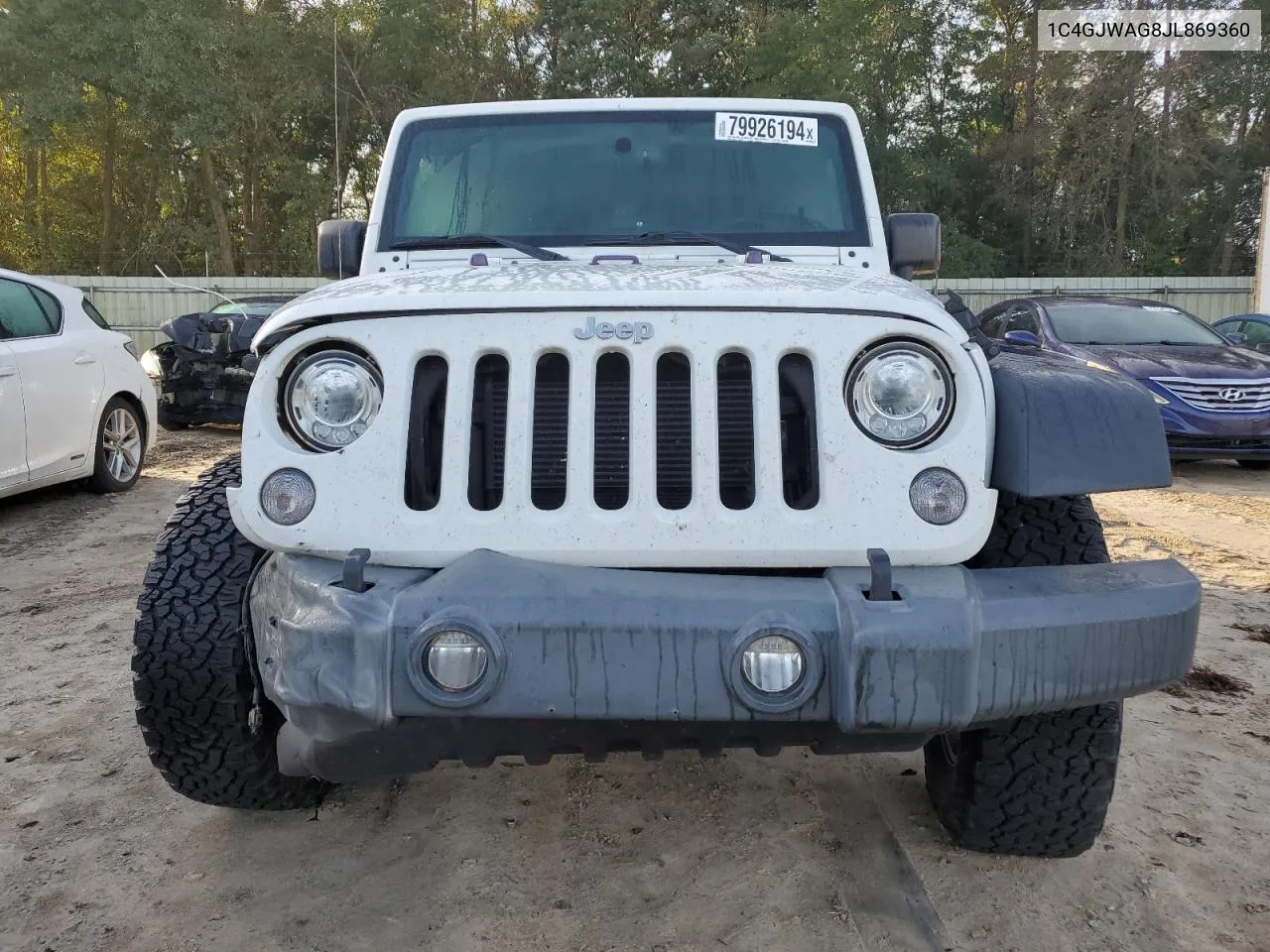 2018 Jeep Wrangler Sport VIN: 1C4GJWAG8JL869360 Lot: 79926194