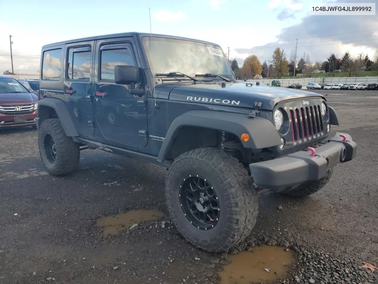 2018 Jeep Wrangler Unlimited Rubicon VIN: 1C4BJWFG4JL899992 Lot: 79946204