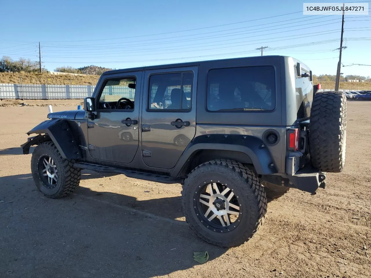 2018 Jeep Wrangler Unlimited Rubicon VIN: 1C4BJWFG5JL847271 Lot: 80308434