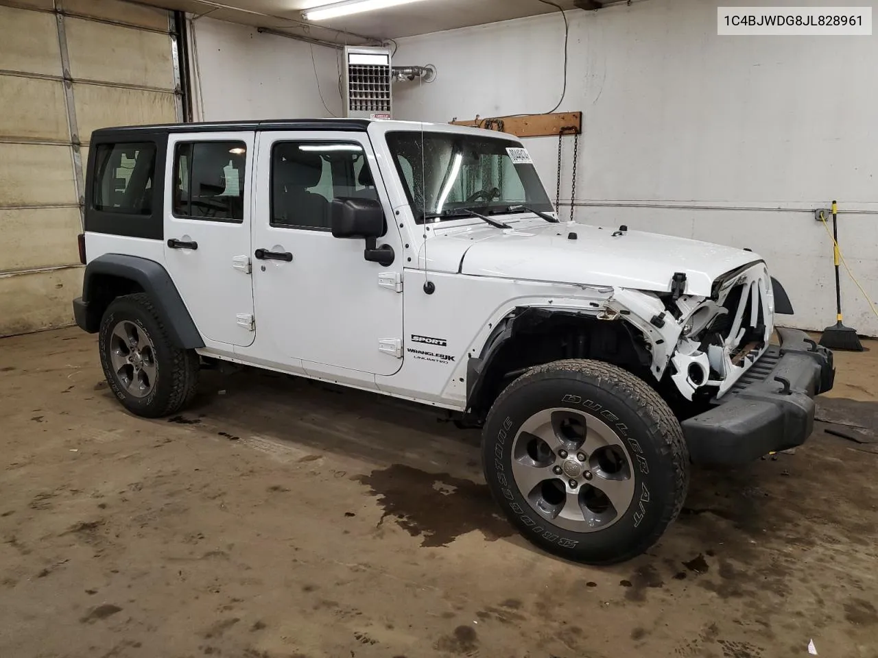 2018 Jeep Wrangler Unlimited Sport VIN: 1C4BJWDG8JL828961 Lot: 80446474