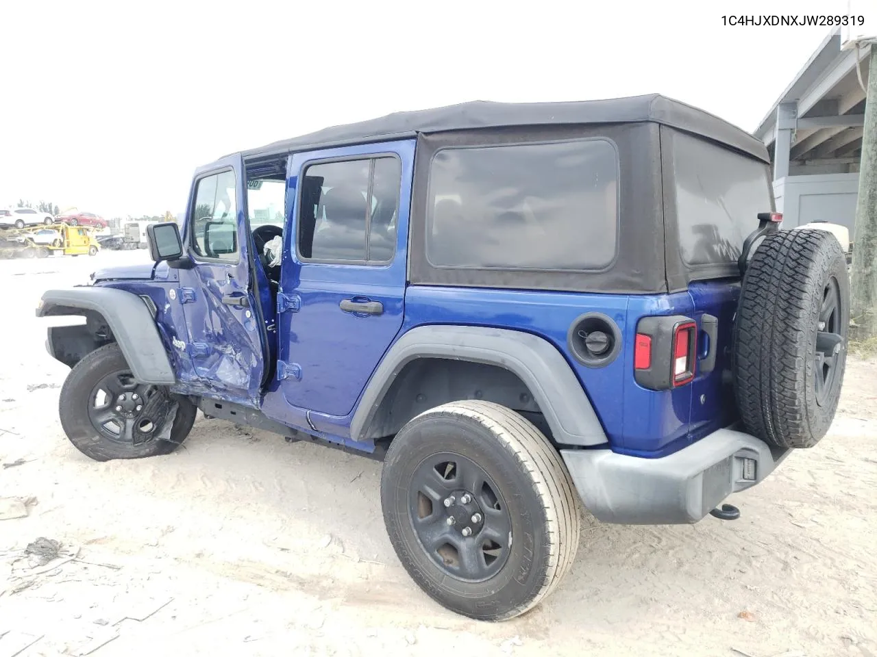 2018 Jeep Wrangler Unlimited Sport VIN: 1C4HJXDNXJW289319 Lot: 80461844