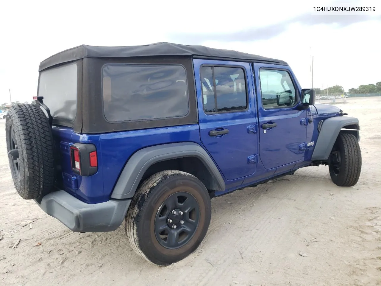 2018 Jeep Wrangler Unlimited Sport VIN: 1C4HJXDNXJW289319 Lot: 80461844