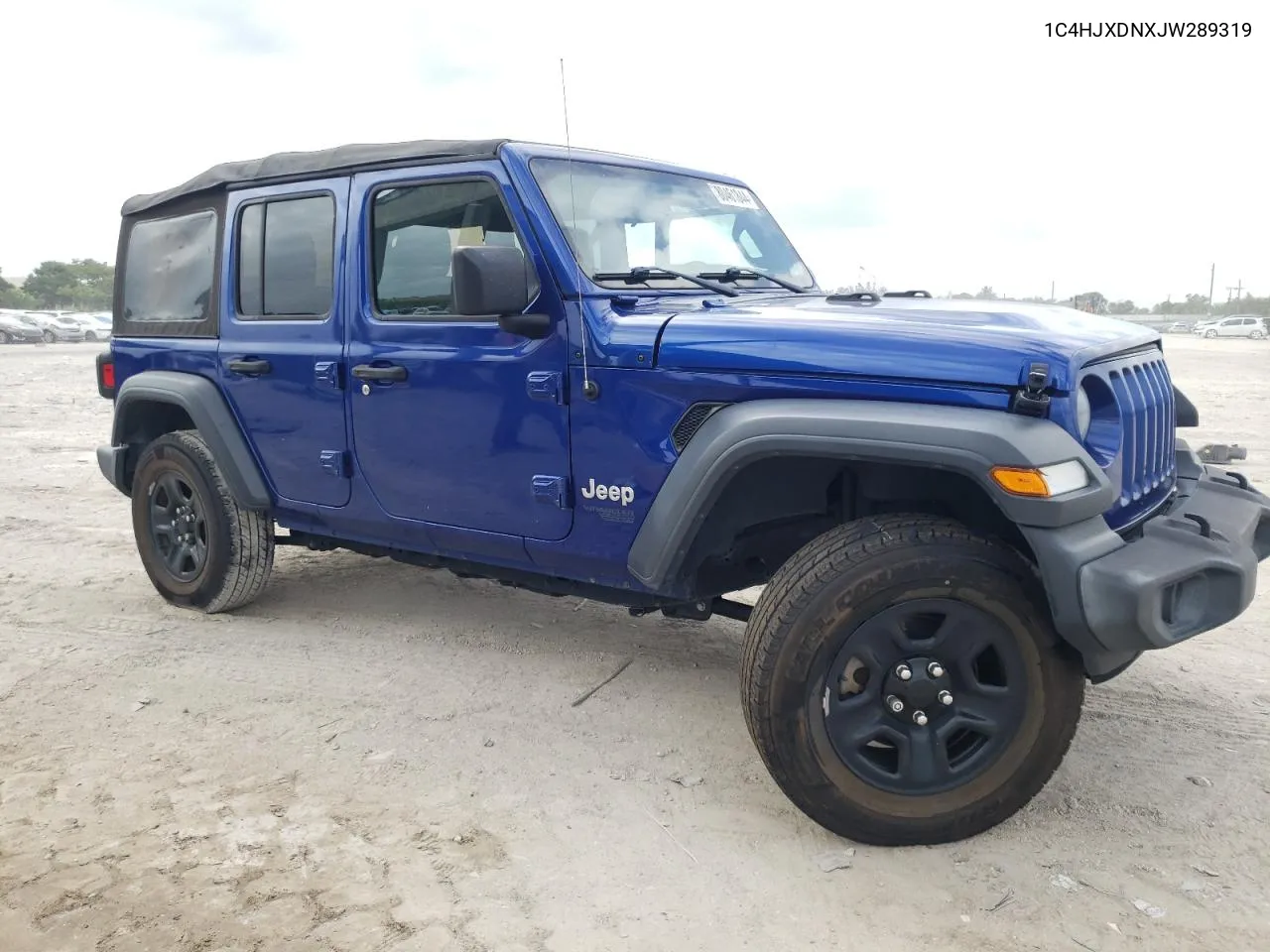 2018 Jeep Wrangler Unlimited Sport VIN: 1C4HJXDNXJW289319 Lot: 80461844