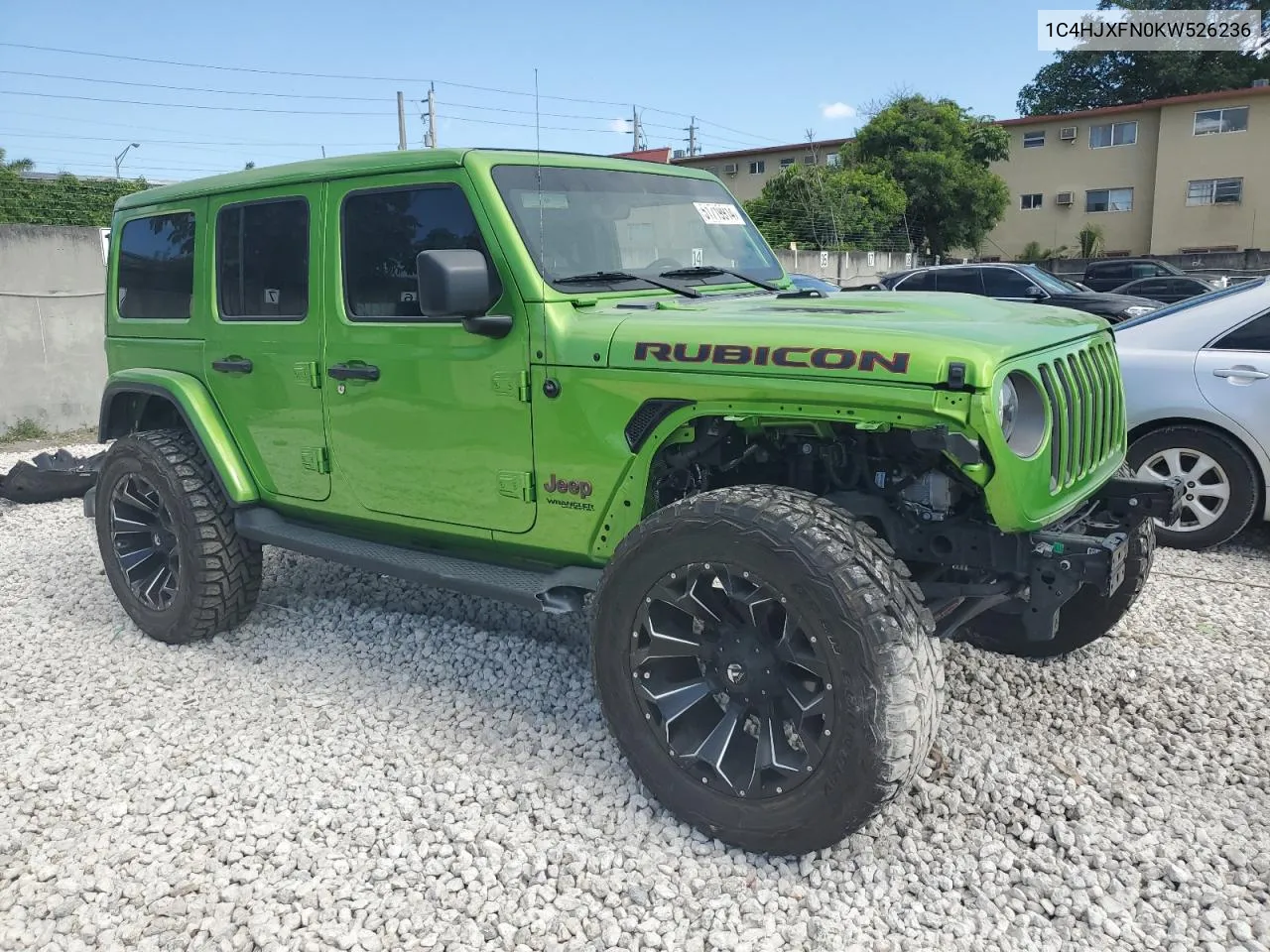 1C4HJXFN0KW526236 2019 Jeep Wrangler Unlimited Rubicon