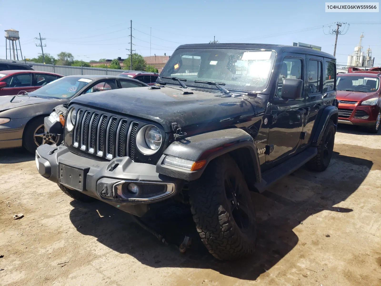 2019 Jeep Wrangler Unlimited Sahara VIN: 1C4HJXEG6KW559566 Lot: 54807454