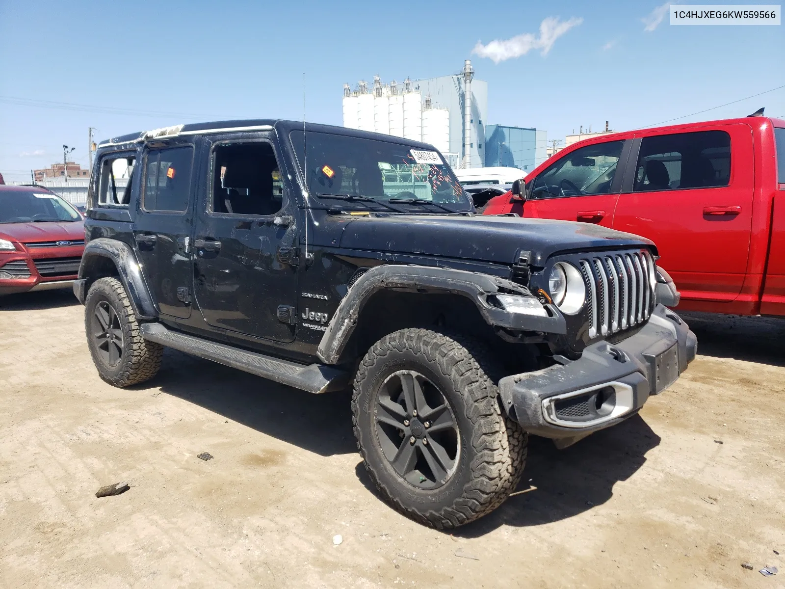 2019 Jeep Wrangler Unlimited Sahara VIN: 1C4HJXEG6KW559566 Lot: 54807454