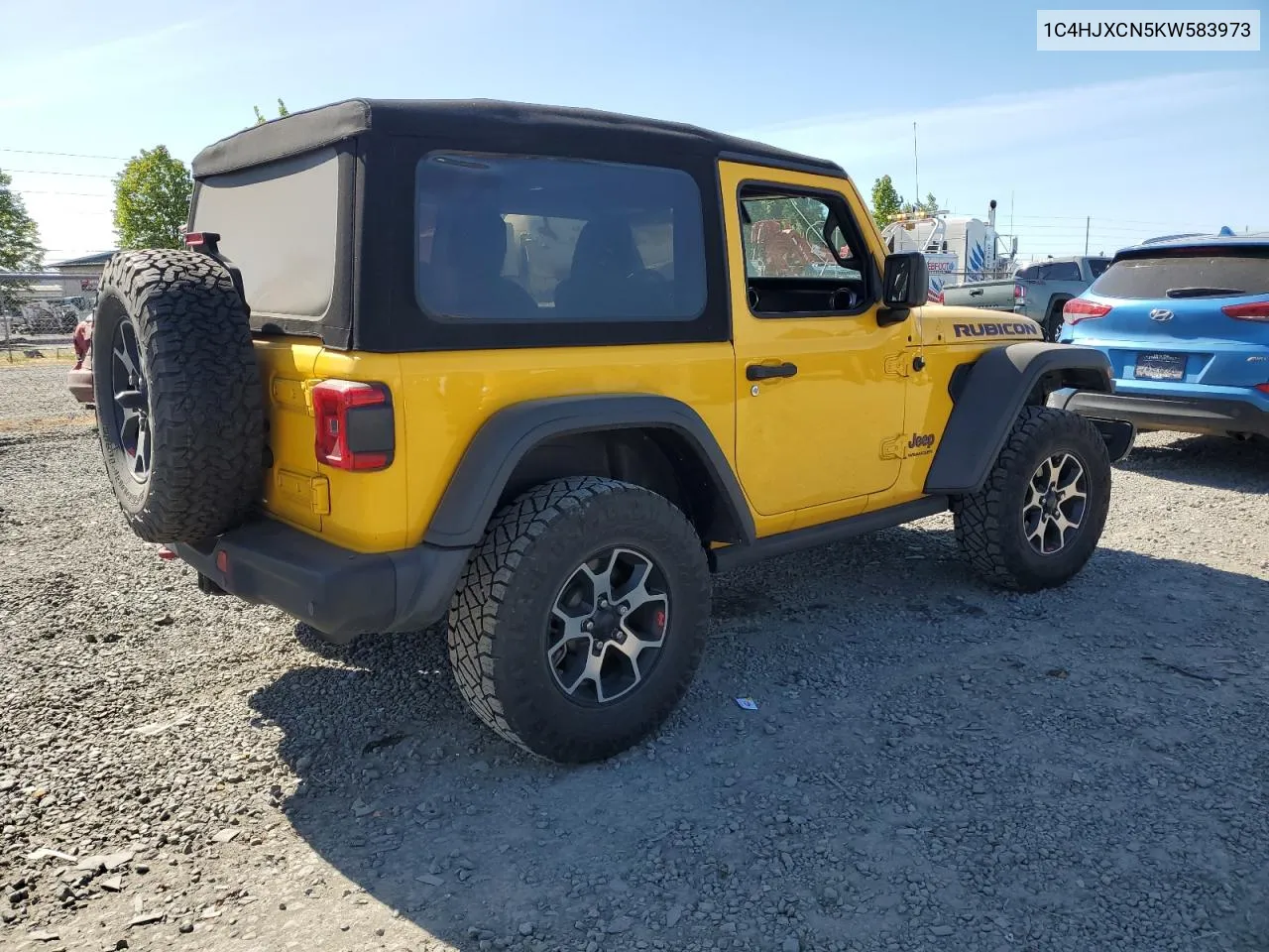 2019 Jeep Wrangler Rubicon VIN: 1C4HJXCN5KW583973 Lot: 56518184