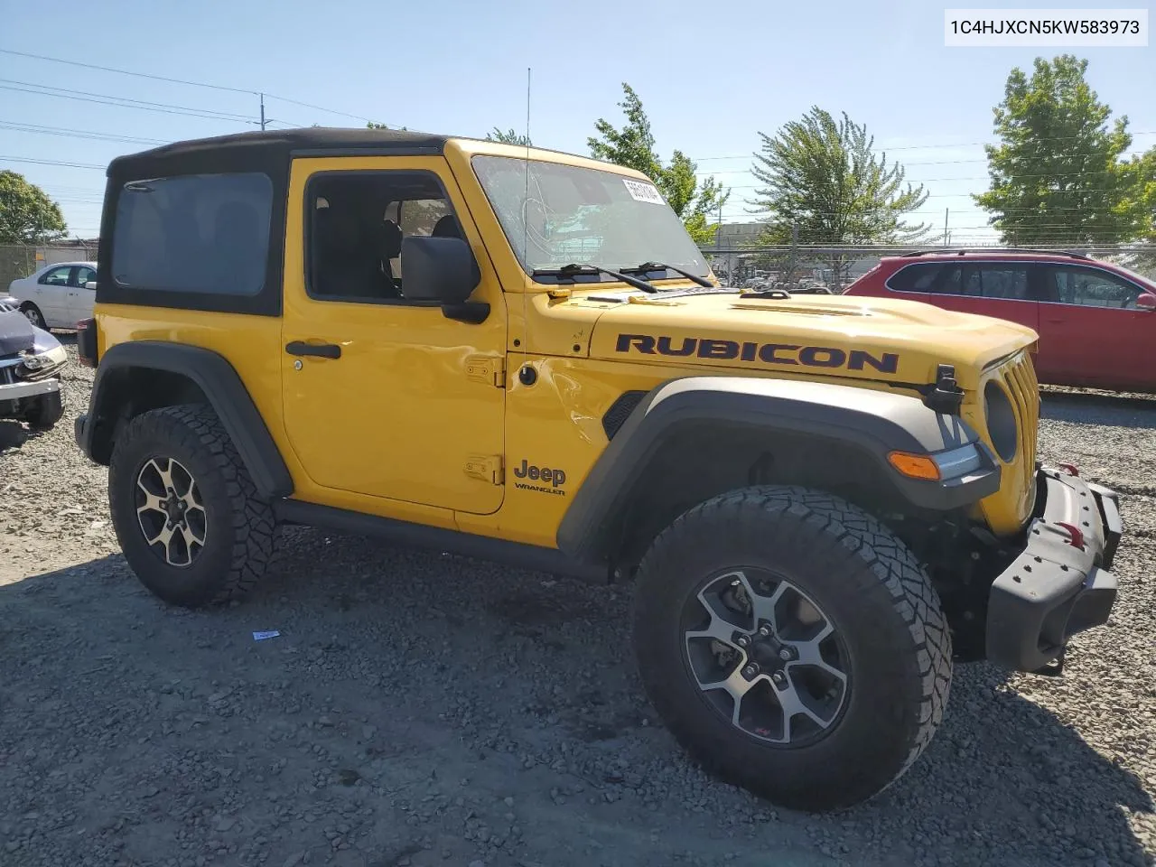 2019 Jeep Wrangler Rubicon VIN: 1C4HJXCN5KW583973 Lot: 56518184