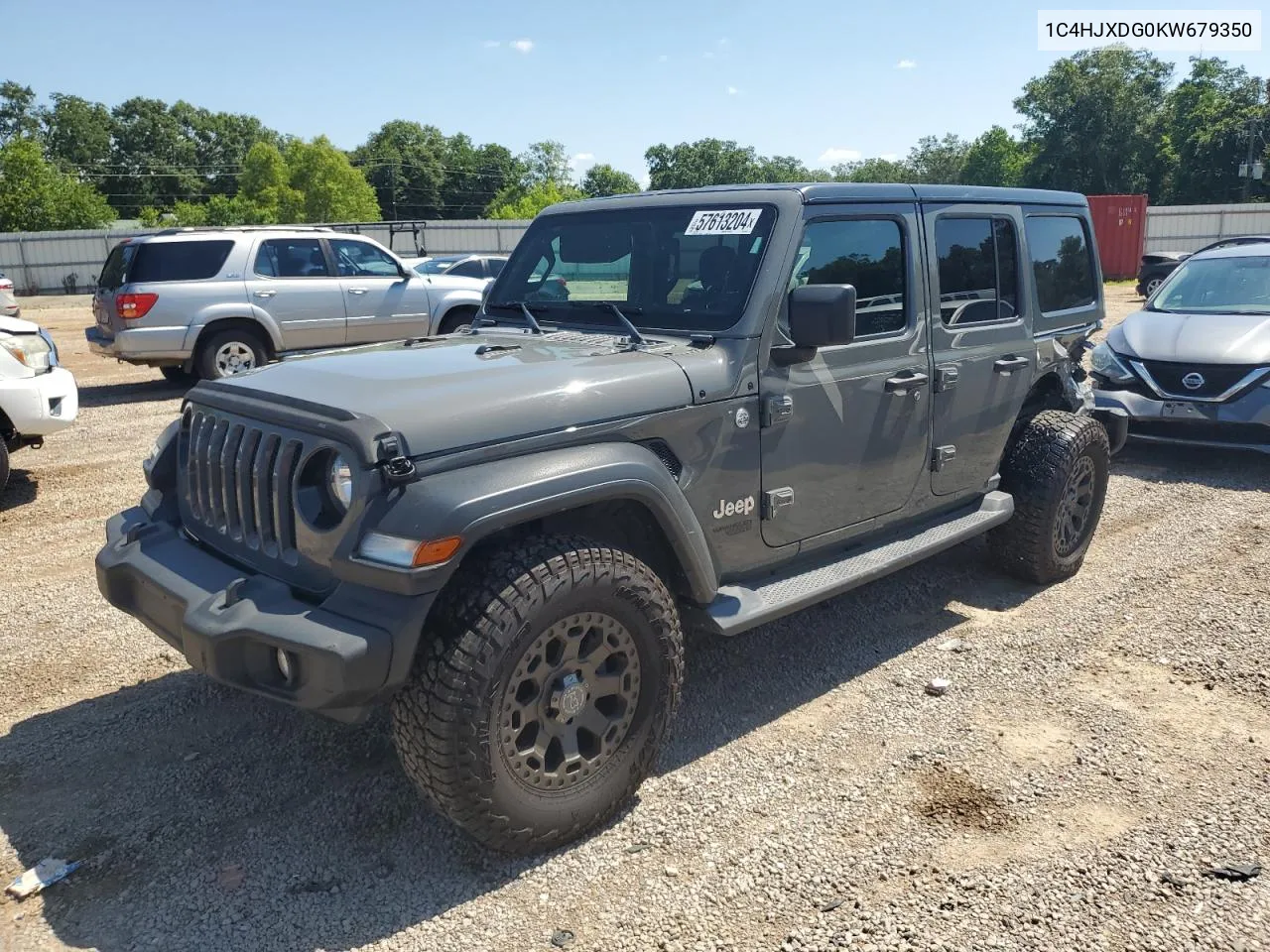 2019 Jeep Wrangler Unlimited Sport VIN: 1C4HJXDG0KW679350 Lot: 57613204