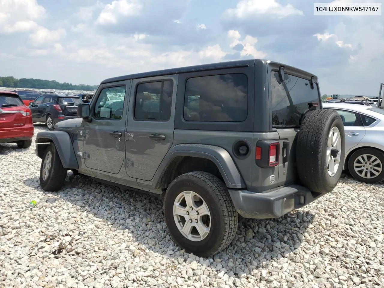 1C4HJXDN9KW547167 2019 Jeep Wrangler Unlimited Sport