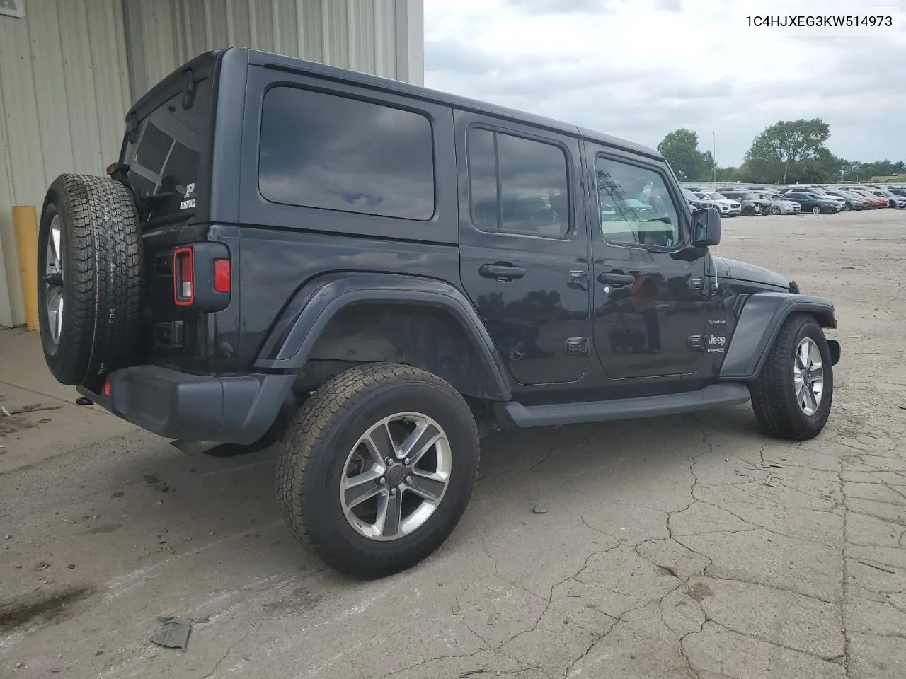 2019 Jeep Wrangler Unlimited Sahara VIN: 1C4HJXEG3KW514973 Lot: 59007694