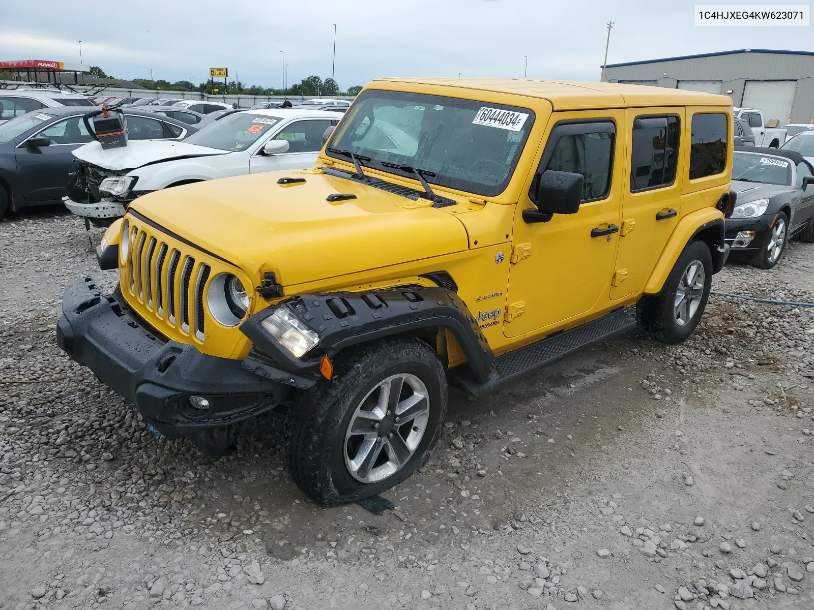 2019 Jeep Wrangler Unlimited Sahara VIN: 1C4HJXEG4KW623071 Lot: 60444034