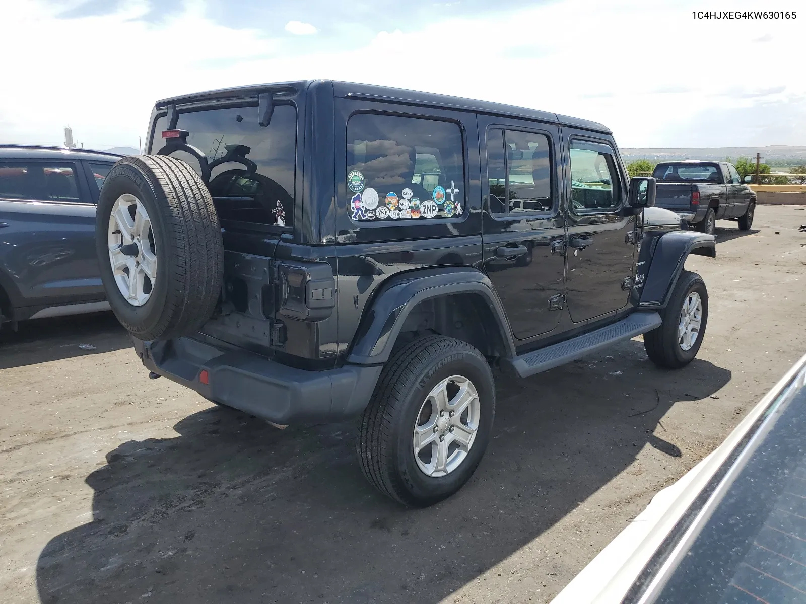 2019 Jeep Wrangler Unlimited Sahara VIN: 1C4HJXEG4KW630165 Lot: 64474834